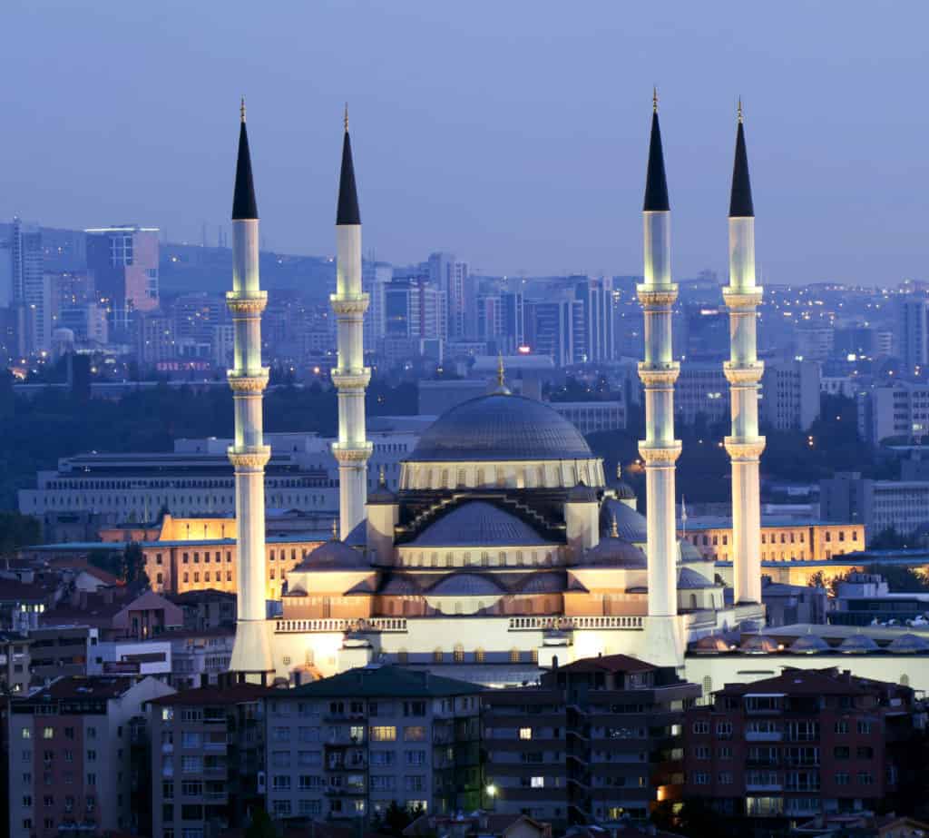Ankara, kocatepe Moschee bei Nacht, FernwehElixir